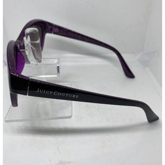 juicy couture New sunglasses black purple sparkle frames Gray Lens WJC81SG04 - Picture 6 of 7